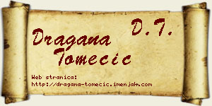 Dragana Tomecić vizit kartica